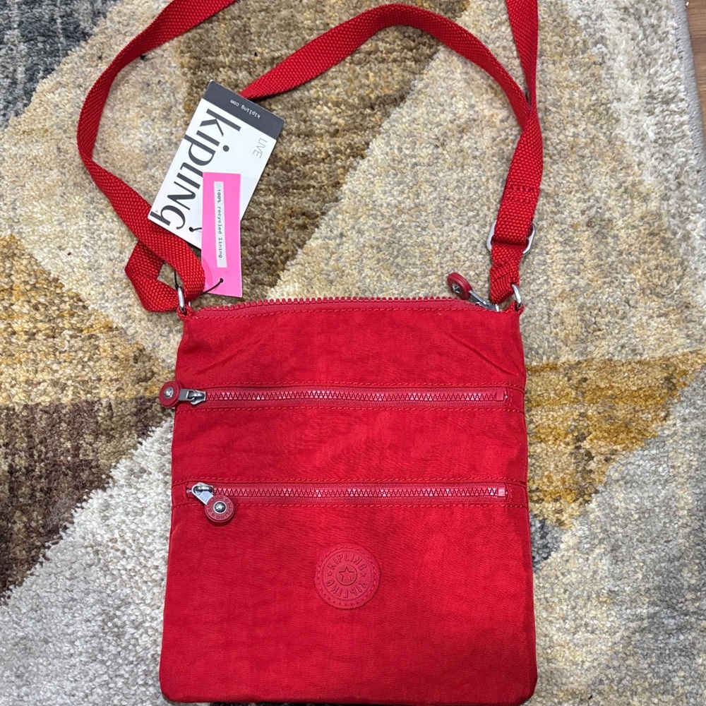 Kipling Cherry Red Crossbody Bag